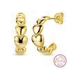 Curved Claw Snowflake Four-Leaf Star Stud Earrings For Women Shining Cubic Zirconia Fashion Ear Studs Daily Party Wear Jewelry