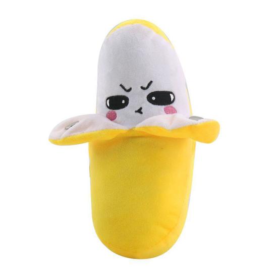 

Stuffed Doll Fruit Shape Happy Interaction Touch Sensitive Rich Sound Entertainment Strawberry Banana Carrot Baby Music Interactive Toy Kids Supply Banana