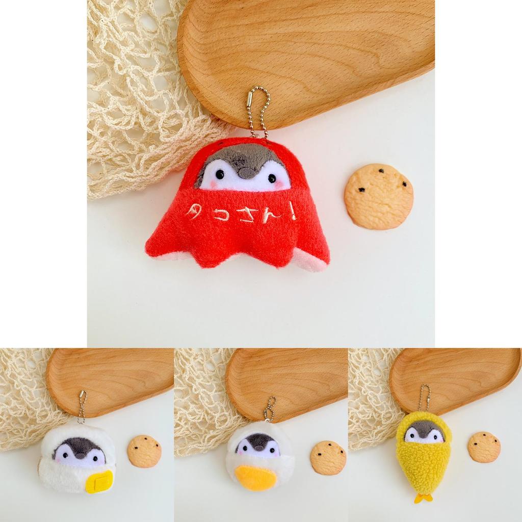 Cute Plush Penguin Keychain Adorable Bread Penguin Stuffed Animal Charm