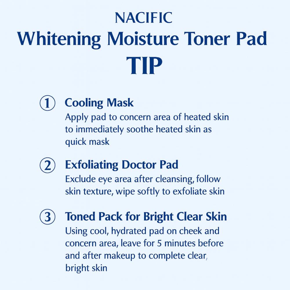 NACIFIC Phyto Niacin Whitening Toner Pad (Travel Pack / 4 Sheets)