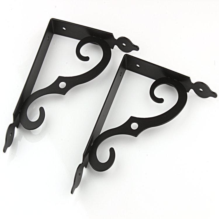 Reinforced Iron Triangle Wall Shelf Bracket for Sturdy Bookshelf Support