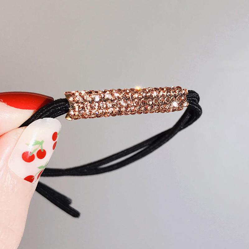 Cyrstal Shiny Ponytail Holder Rhinestone Hair Ties Rubber Band Elastic Hair Rope Hairband Fashion Bling Hair Accessories