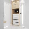 Shoe Cabinet HIT Sonoma Oak White Matte 100 CM