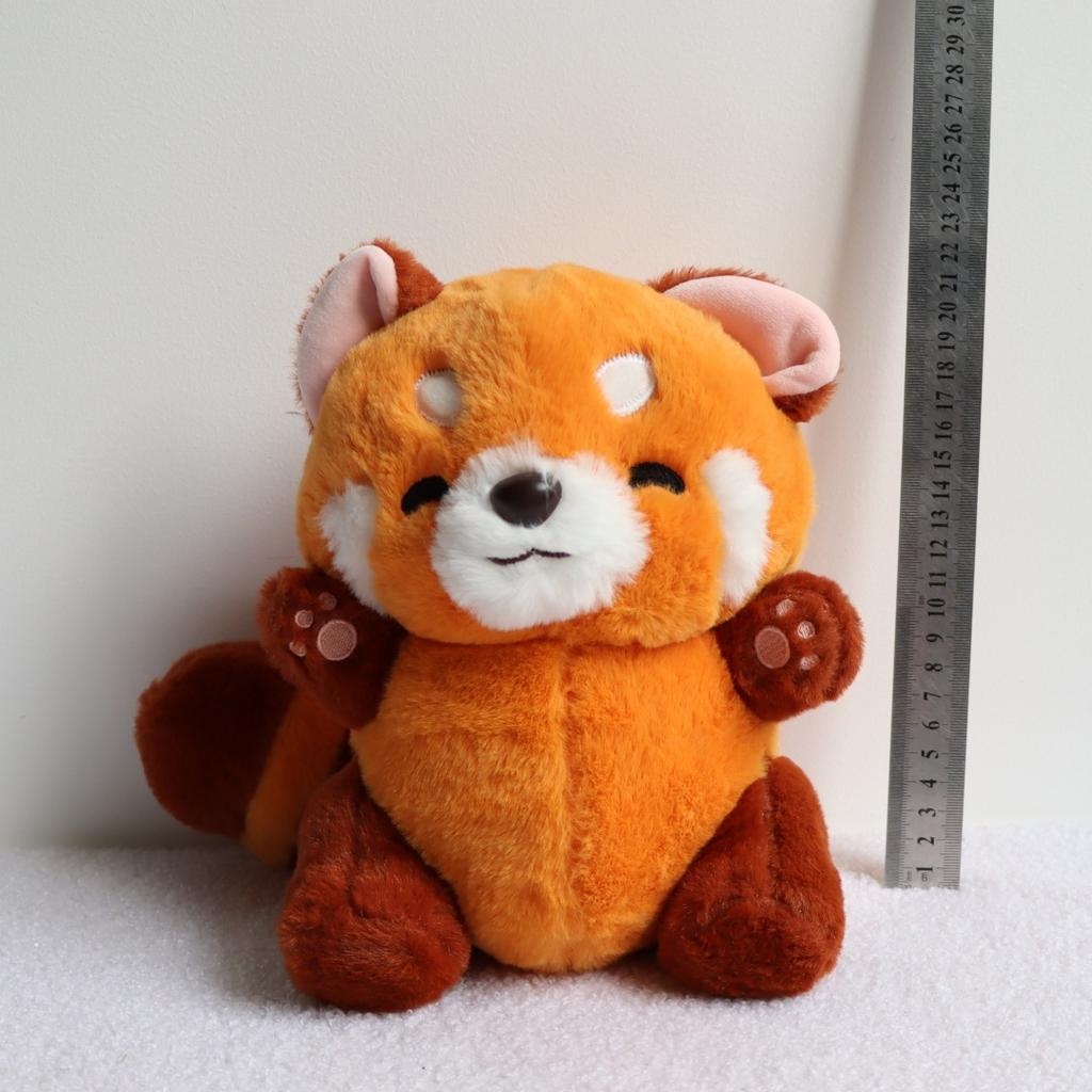 Raccoon Plush Simulation Raccoon Cute Cartoon Red Raccoon Plush Toy Doll Cute