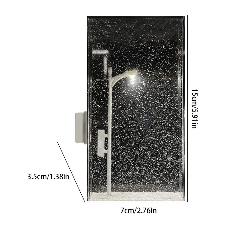 Snowy Night Street Lamps Handmade Night Light Material Kit Snowflake Lamp Street Lamps Light-Up Kit Christmas Night Lights