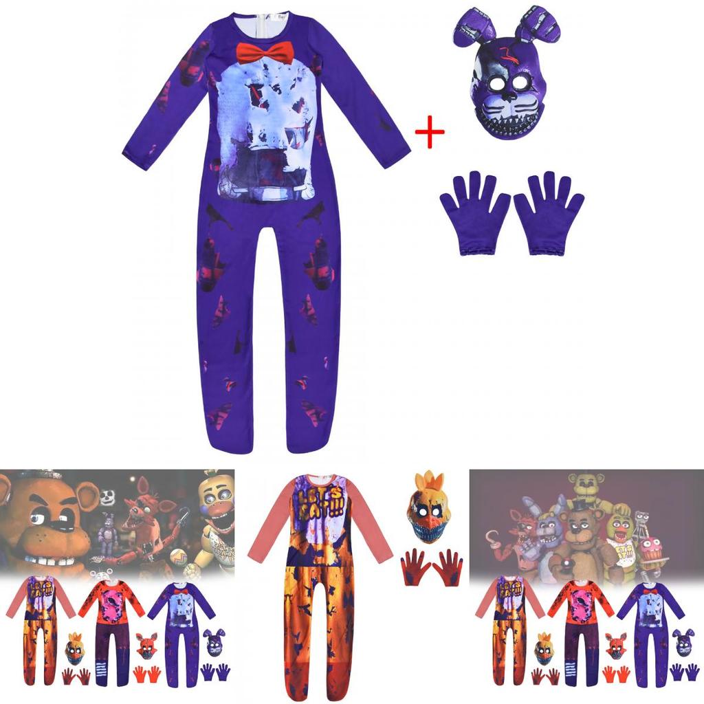 Costume Cosplay per Festa di Bambini Five Nights At Freddys in Tessuto di Poliestere per Giocare