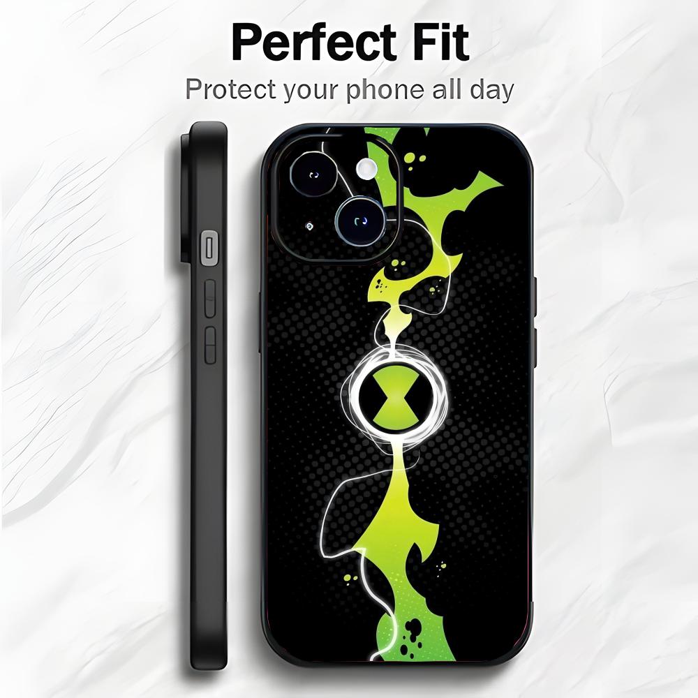 

Fun Cartoon B-Ben 10 Phone Case Phone Case Soft Packaging Lightweight For iPhone17 16 15 14 13ProMax iphone12promax