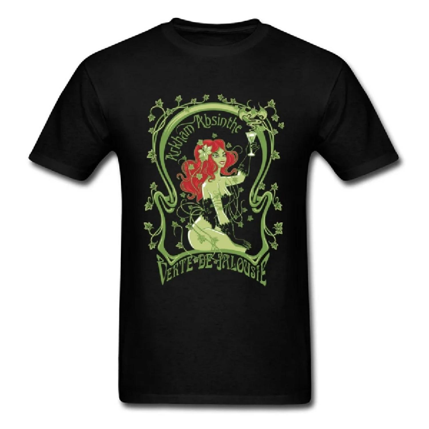 

Arkham Absinthe T Shirt For Men Black T-shirt Woman Tops Tees Witch Summer Tshirt Cartoon Printed Cotton Clothes Sexy XXXXXL