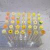 50PCS Reusable Eyelash Brush Tubes Eyebrow Brush Eyelash Wands Replaceable Dust-proof Cleaner Storage Tubes Makeup Tool