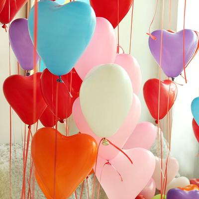 Romantic Party Supplies Thickening  Latex Balloons Wedding Decor Heart Shaped Inflatable Toys