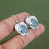Boucle d'oreille Aigue-marine Boucle d'oreille en Argent Sterling 925 Bijoux en Pierre Précieuse Authentique Boucle d'oreille Faite à la Main Bijoux Aigue-marine Boucles d'oreilles Fines Cadeaux de Fiançailles