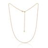 S925 Silver Minimalist Necklace for Women Elegant Rose Gold Chain Party Jewelry Gift