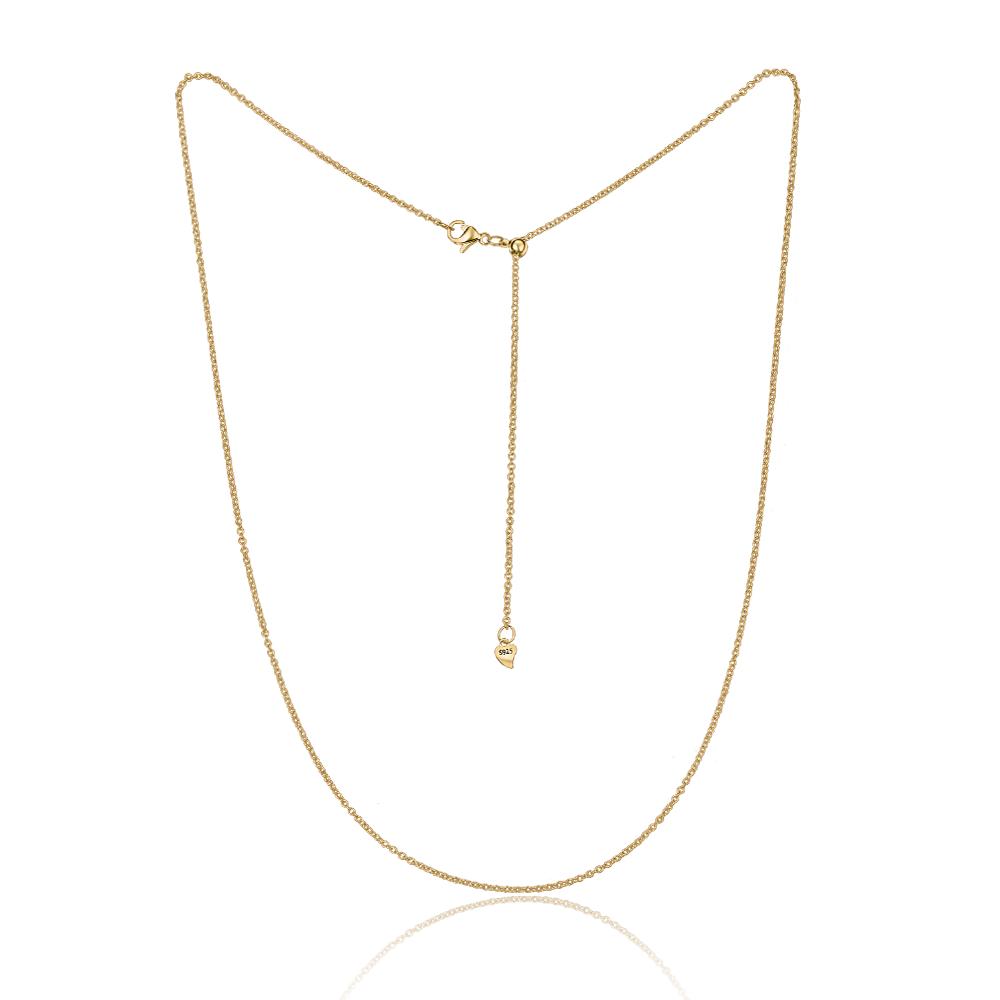 S925 Silver Minimalist Necklace for Women Elegant Rose Gold Chain Party Jewelry Gift