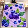 Couverture personnalisée myrtille motif fruité aquarelle couverture polaire toutes saisons literie douce et chaude décoration intérieure cadeau pour les amateurs de cuisine
