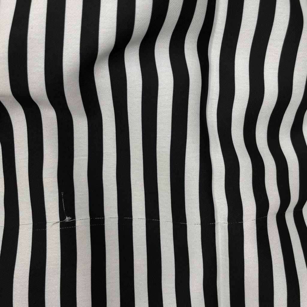 MARCO De VINCENZO MARCO DE VINCENZO 17S-MR5031-036 Black Wool Side Slit Pants Bottoms 36 Black X whiteUsed