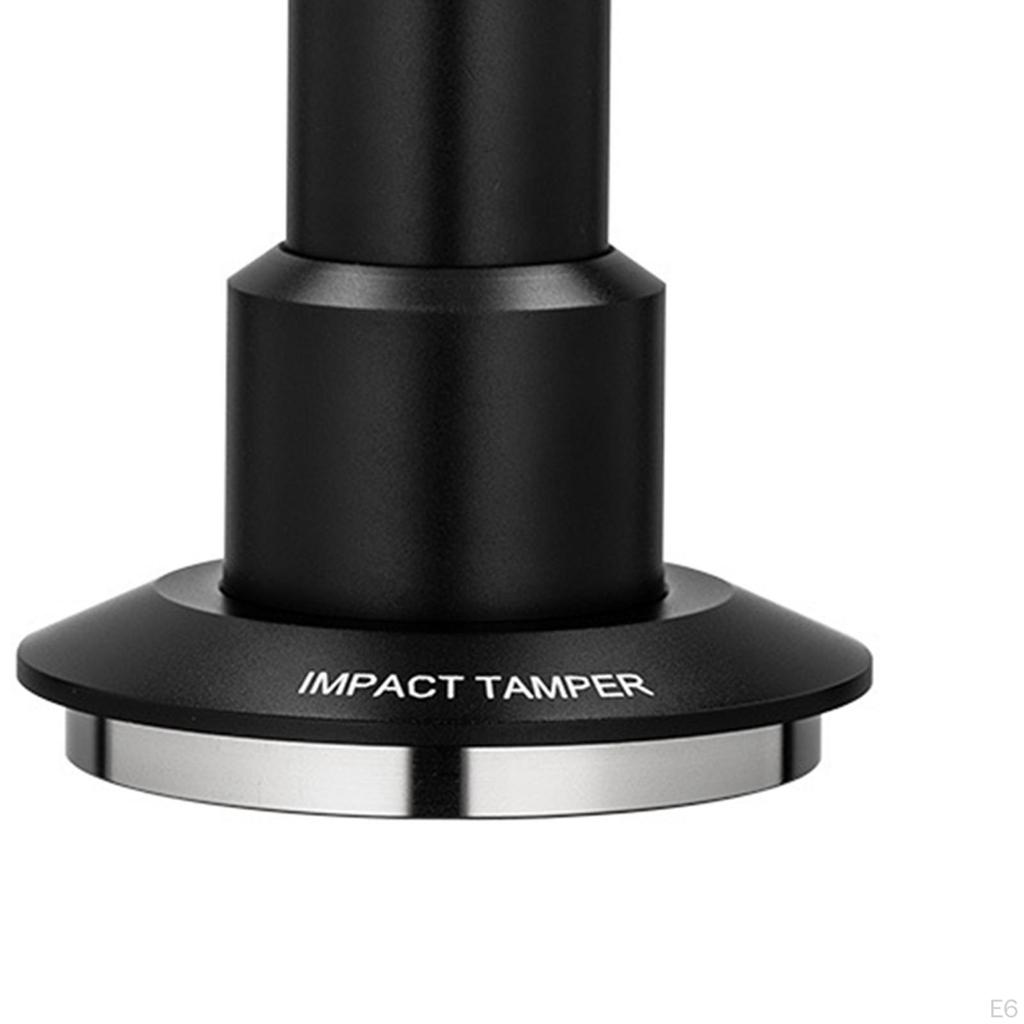 Adjustable Stainless Steel Coffee Tamper with Spring Mechanism, Ideal for Office and Camping