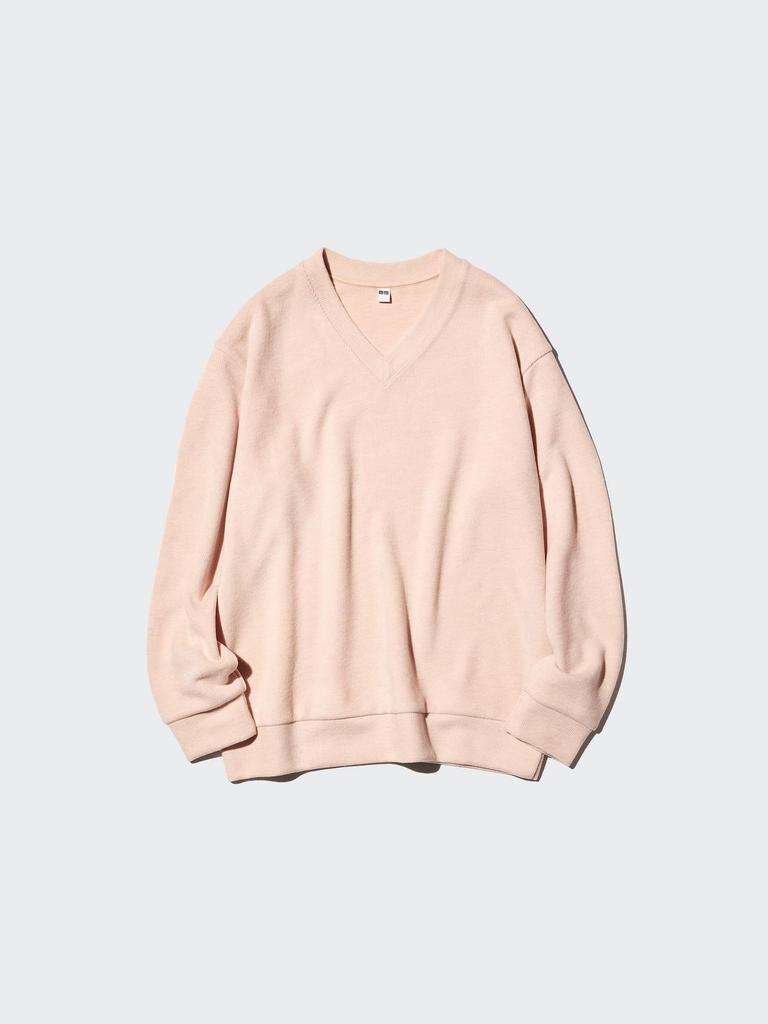 Uniqlo Japan Rib KniT Fleece V Neck T