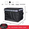 Schwarze Wasserdichte Lebensmittel-Liefer-Isolierbox Kleine Mittlere Große 30 45 62L Größen Lokale Lieferung Kühltasche Picknick BBQ Zubehör