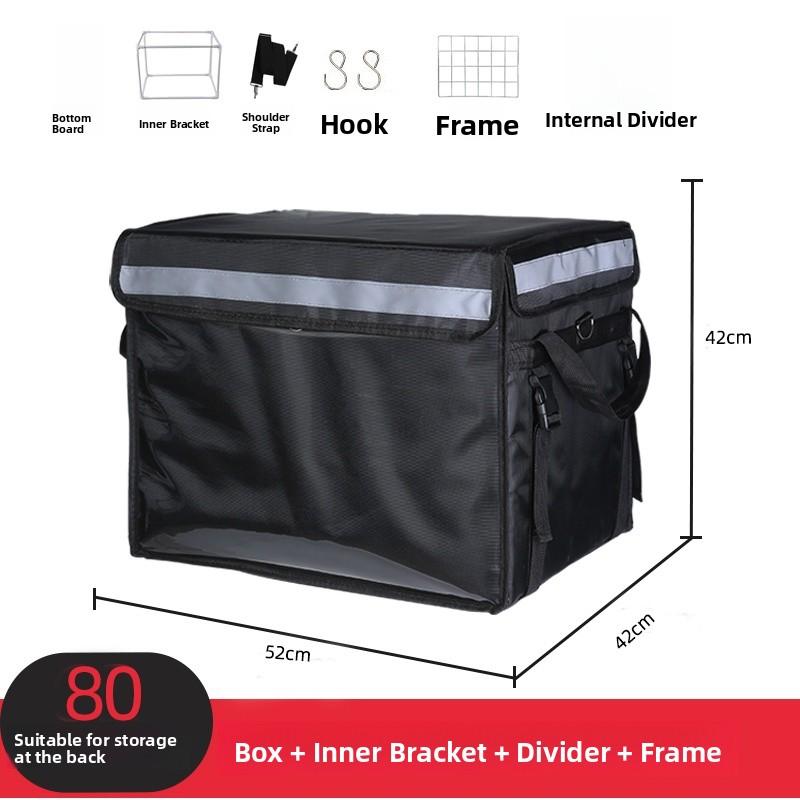 Schwarze Wasserdichte Lebensmittel-Liefer-Isolierbox Kleine Mittlere Große 30 45 62L Größen Lokale Lieferung Kühltasche Picknick BBQ Zubehör