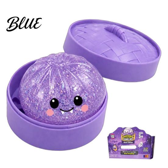 Squeeze Toy with Steamer Box 1/4/5Pcs Halloween Dumpling Box Cartoon Glitter Steamed Bun Stress Relief Toy Ball Fidget for Home Office Toys