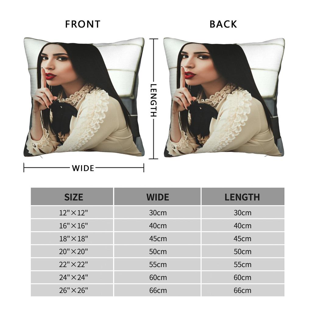 Actor S-Sofia C-Carson Pillow Cover Design Cushion Cover Vintage Pillow Case For Sofa Home Decoration