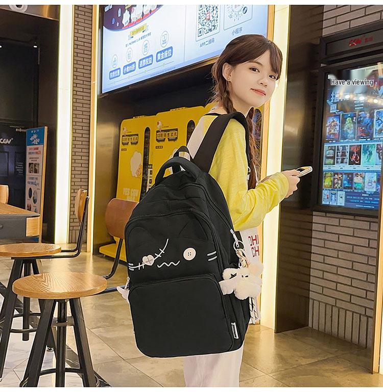2025 Versatile Cartoon Backpack for Women and Students - Large Capacity for School