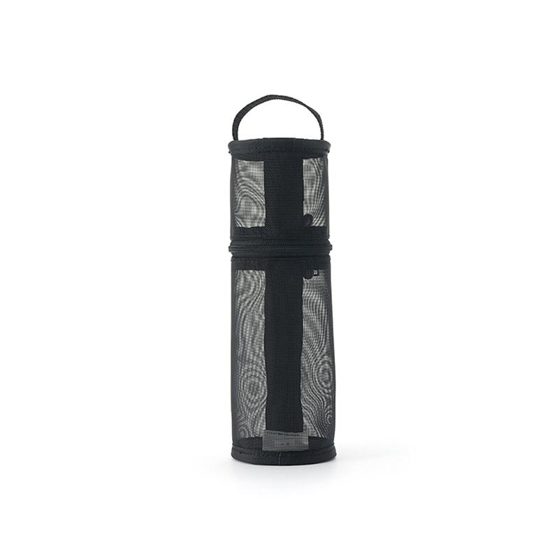 Mesh Dual-Use Makeup Brush Storage Bag Portable Brush Case Simple Large Capacity Brush Bucket Holder Travel Stand-Up Pouch