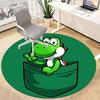 1pc Mario Pocket Yoshi Office Round Area Rug, Under Office Chairs Bedroom Living Room Home Decor a1022233