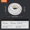 VEVOR 15240mm Mini Split Line Set, 6.4 & 9.5mm O.D Copper Pipes Tubing and Triple-Layer Insulation