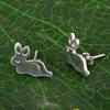 Bunny Stud Earrings - 925 Sterling Silver