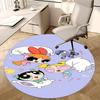Powerpuff Girls Chair Mat Round Carpet - Home Decor, Office Rug