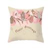 Easter Decorative Pillowcase Cartoon Rabbit Pillowcase Egg Print Cushion Cover Living Room Sofa Cushion Cover Home Decoration