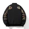 Men's Trendy High Street Embroidered Baseball Pilot Jacket: Autumn/Winter Loose Fit Thickened Cotton Casual Coat