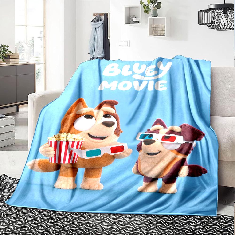 Bluey Blanket Durable Comfort Perfect for Office Chair Chair Bed for All Occasions Warmthful Decor Ideal Gift For Birthday Valentine'S Day