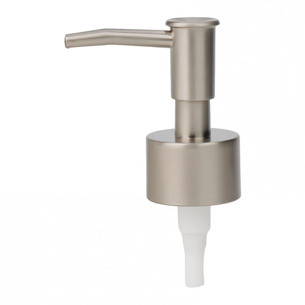 ABS Plastic Pump Head Tube Black Head Shower Silver