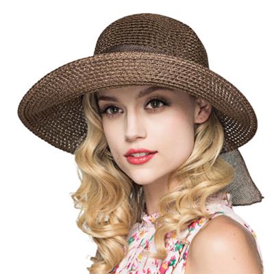 Straw Hat Wide Brim Anti Sun    Headwear Stylish Protective Sunshade Women Straw Hat for Beach