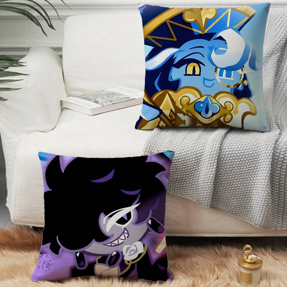 Game C-Cookie Run Kingdom Pillow Case Home Decor Throw For Sofa Bed Car Room Decor Gift Idea