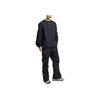 Salomon Solid Color Elastic Waist Straight Loose Casual Pants Unisex bottoms Black LC2392100