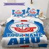 Fc Hansa Rostock Vlastní vzor jména Sada povlečení Prošívaná přikrývka Potah na přikrývku Povlak na polštář Domácí Dárek k narozeninám(1 * povlak na peřinu + 2 * povlak na polštář, bez jádra)