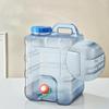 Water Jug with Spigot Transparent Faucet Portable for Campers, Journeyers, Camping,