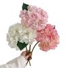 Large Hydrangea Artificial Flowers Full Bloom Faux Silk Hydrangeas with Stem for Home Wedding Party Decor Table