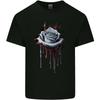 A Gothic Rose Tropfend Mit Blut Herren Baumwolle Maglietta T-Shirt - Men's Summer Cotton Graphic Tee