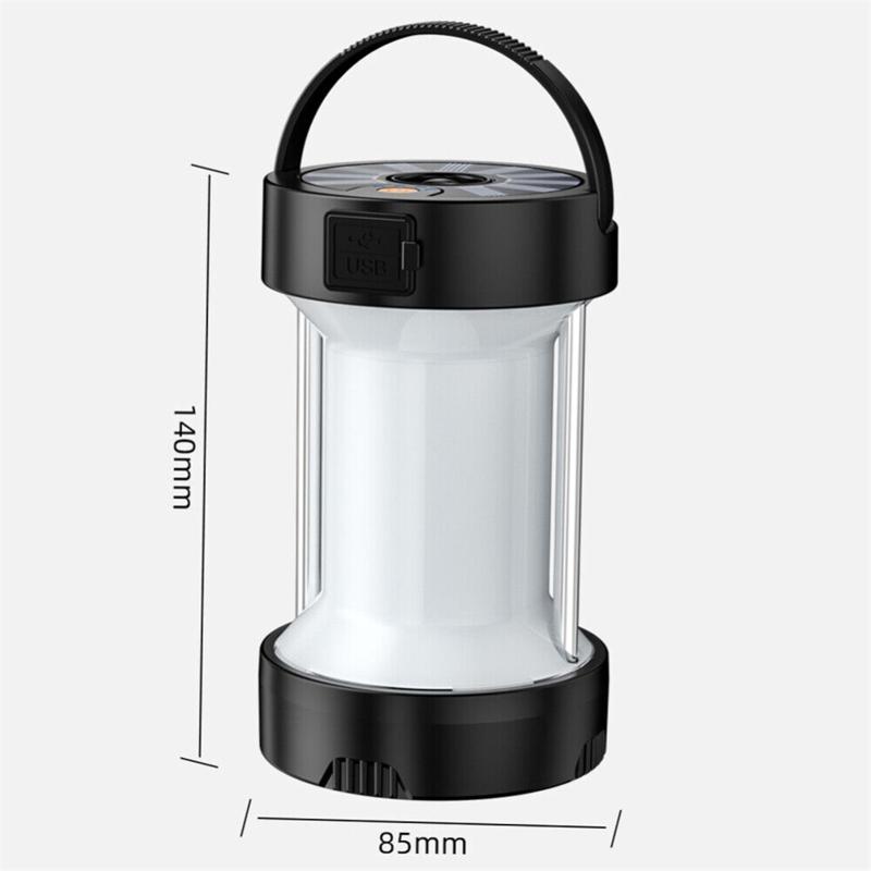 Outdoor Solar Camping Light Type-c Emergency Tent Lantern Multifunctional Rechargeable Portable
