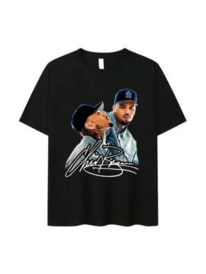 2025 Graphic Printed T-Shirt Unisex, Hip-Hop , Pure Cotton Loose Short-Sleeved, Retro Fashion, Oversize T-Shirt