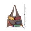 Large Capacity Knitted Tote Bag Casual Boho Shoulder Bags Fish Pattern Woven Bag  Gift Idea