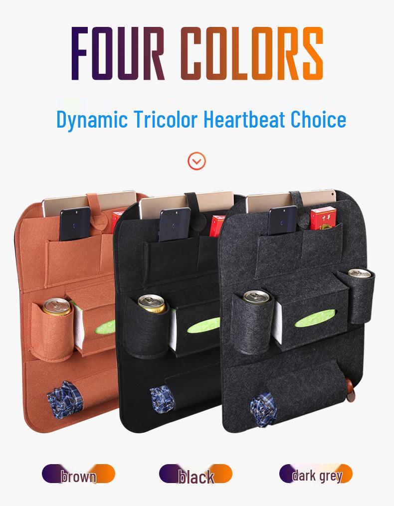 Multi-Functional Car Seat Back Organizer & Anti-Kick Storage Bag