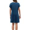 Women's Fashion Casual Summer Color Short Sleeve Round Neck Loose Dress