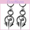 Gothic Stainless Steel Earrings With Star Geometric Design For Women