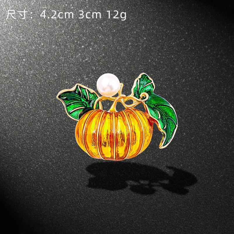 Brooch, Christmas Eve Ghost, Wizard Hole Pumpkin Head Bat Brooch Personalized Drip Corsage