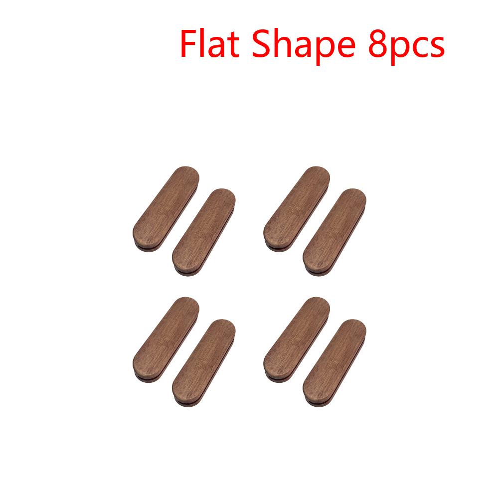 4-10Pcs Sapele BBQ Pan Handle Anti Scald Pan Insulated Grip Portable BBQ Plate Handle for Sauce Pan Sauteing Grilling Pan